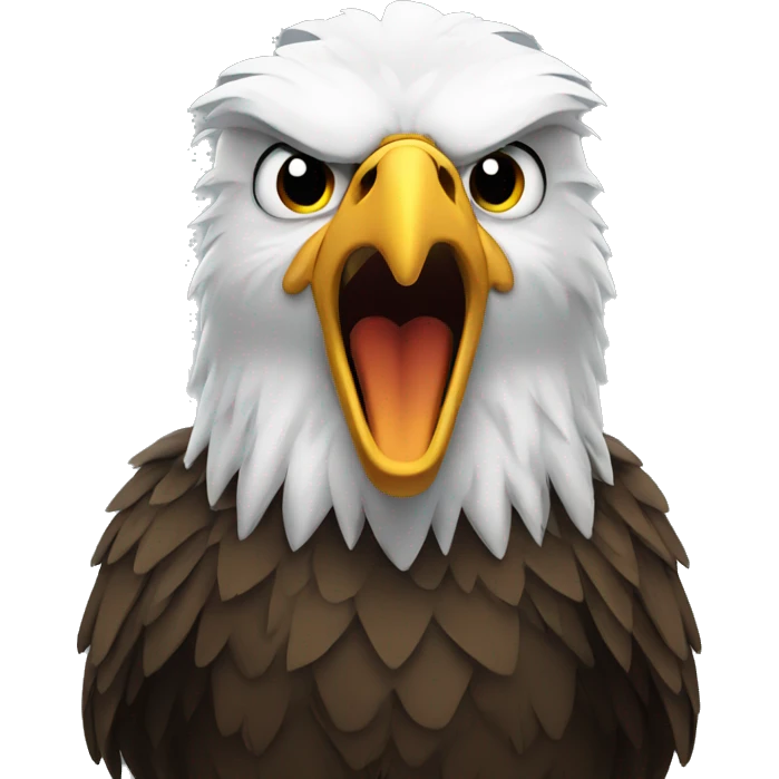Angry eagle emoji