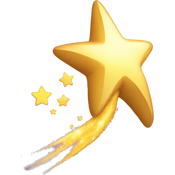 Shooting star emoji