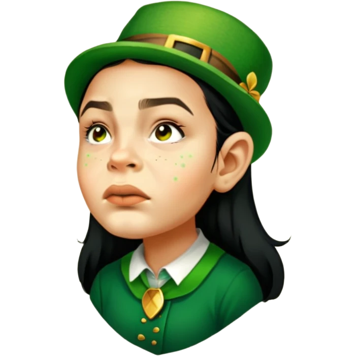 Sad Leprechaun emoji
