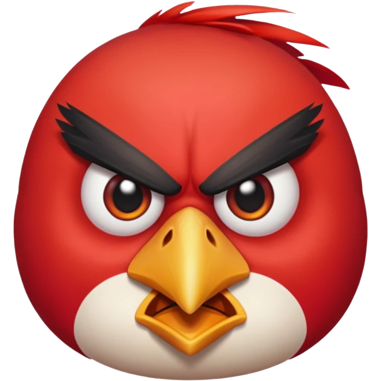 An Angry Bird emoji