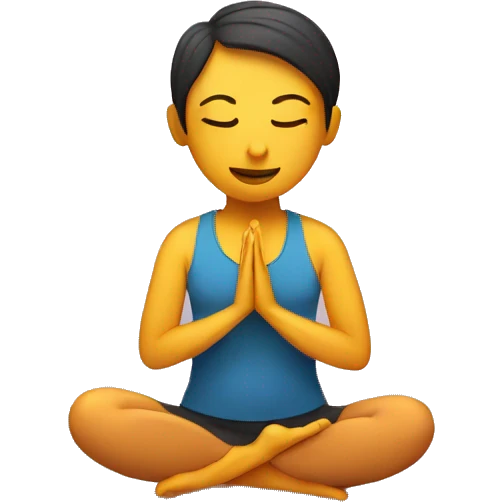 YOGA WITH LETTER E  emoji