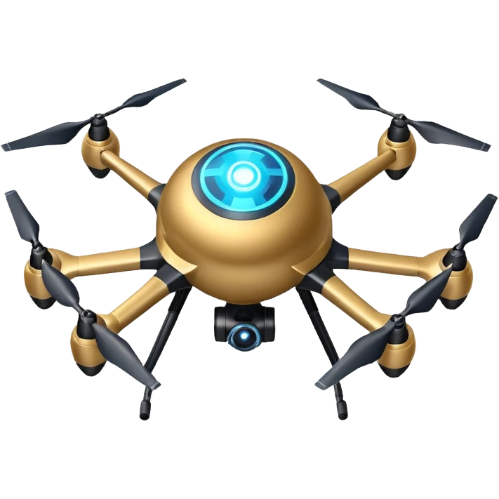 flying orb shaped futuristic targeting drone acquires target and paints with laser. sci-fi war. no propellers  emoji