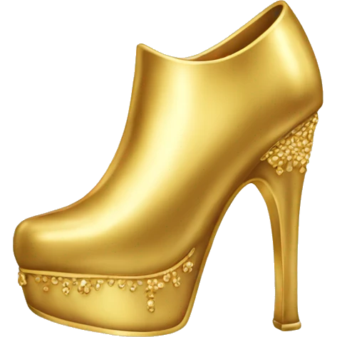Gold heel emoji