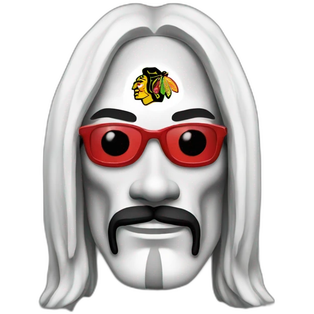 Snoop dogg Chicago Blackhawks logo emoji
