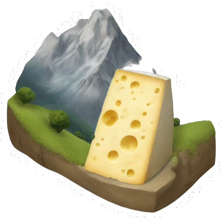 Une montagne de fromage emoji