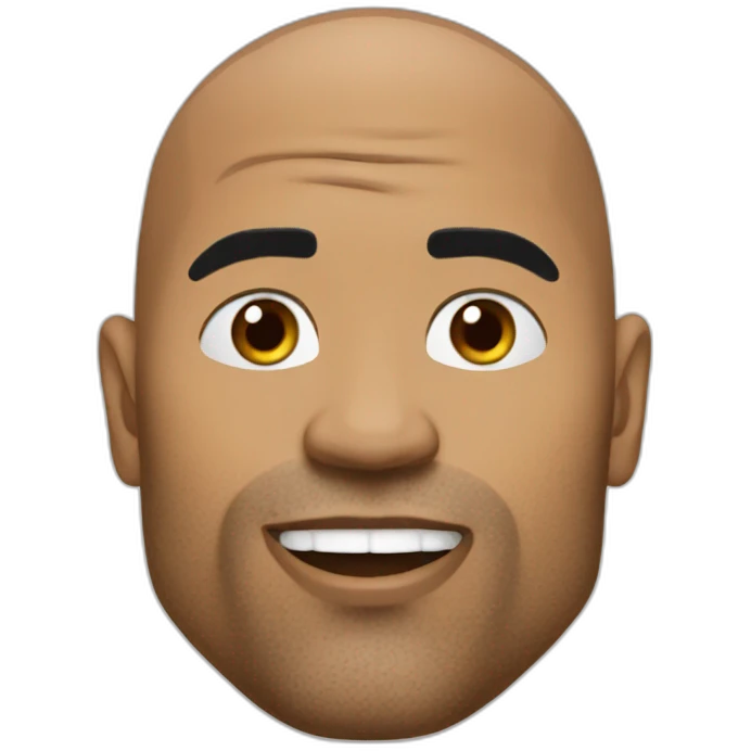 The rock eat à eg emoji