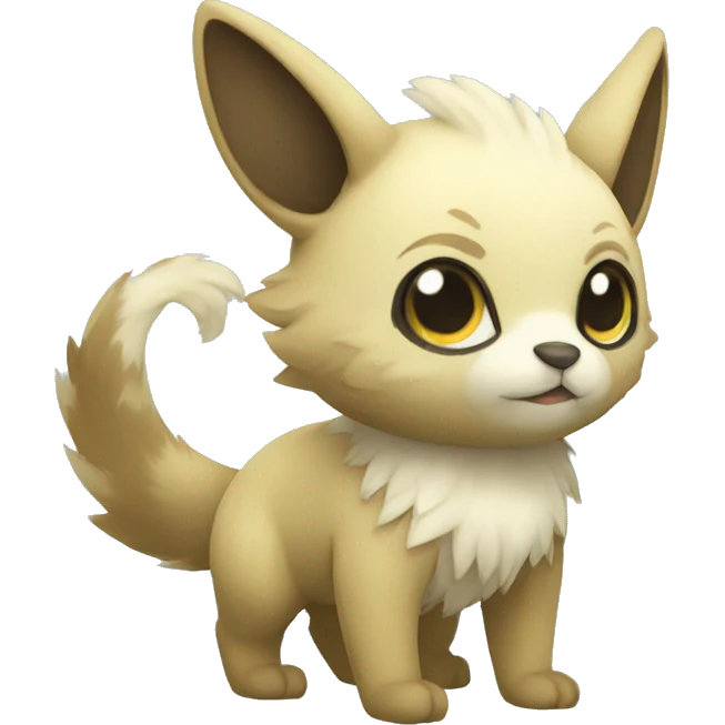 Cute cool animal hybrid Fakemon full body emoji