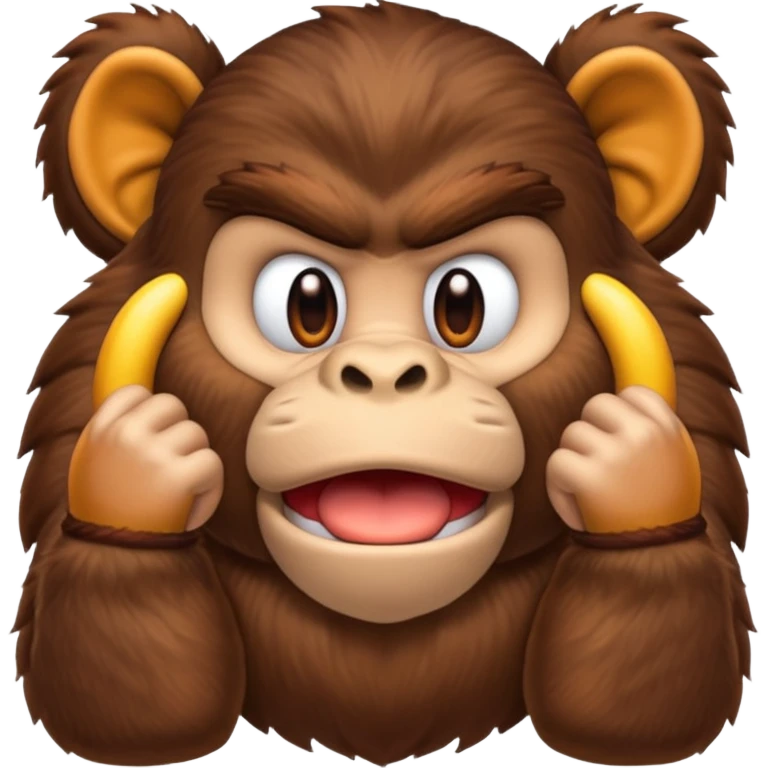 donkey kong making 👌 emoji