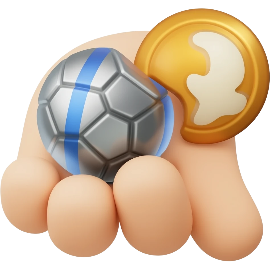 Два варианта в руках emoji