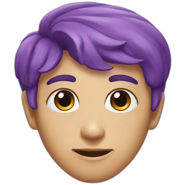 Heart eyes purple  emoji