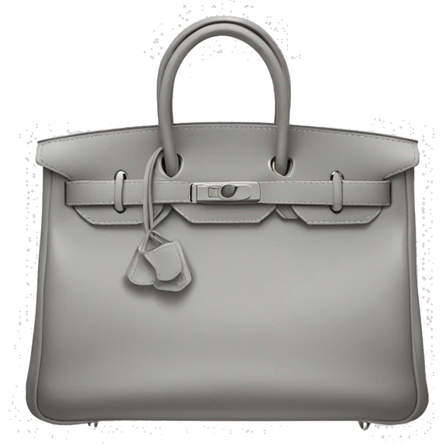grey hermes birkin bag emoji