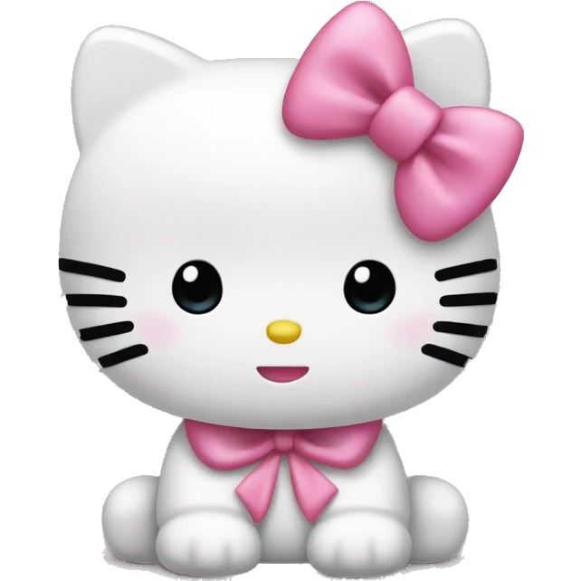 Hello Kitty with pink bow  emoji