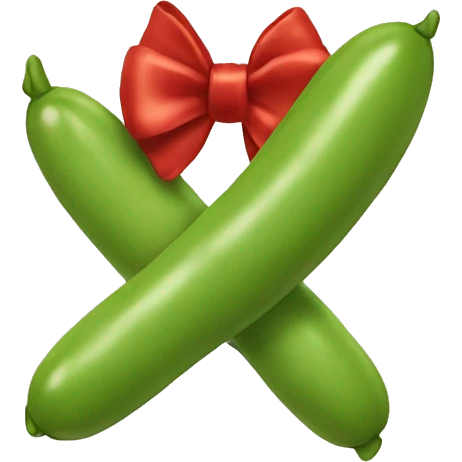 Bean with bow  emoji