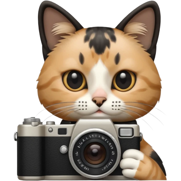 Cat taking a photo emoji