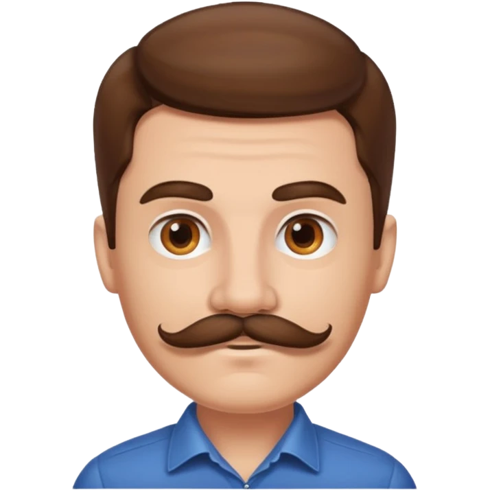 mustache man emoji
