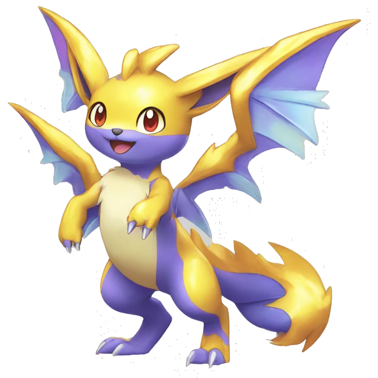 Batch of Shiny Colorful Sparkle-Fakémon-Pokémon-Adoptables Full Body emoji