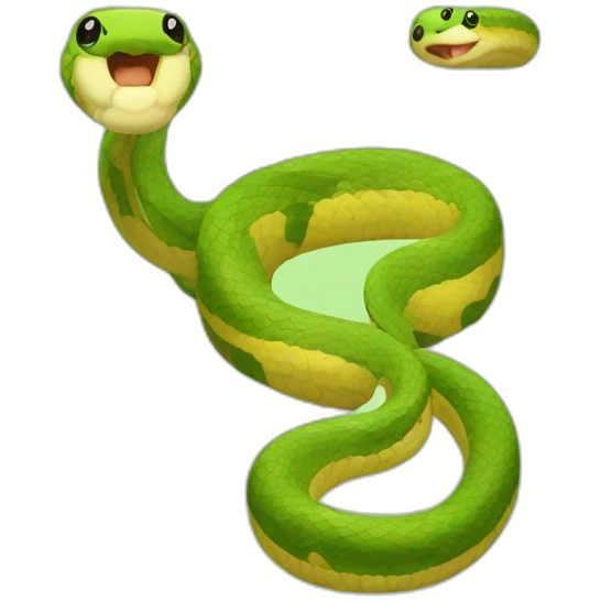 Cute cross snake emoji