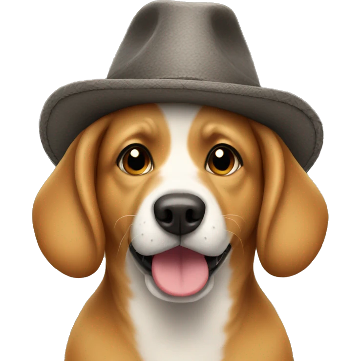 Dog wearing a hat  emoji