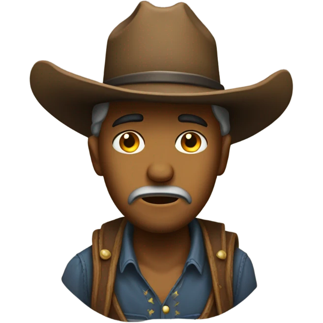 sad cowboy crying  emoji