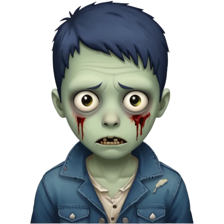 parisian zombie kid emoji
