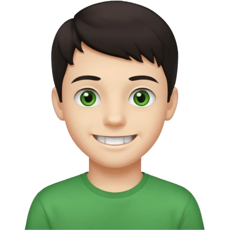 teenager-boy-dark-hair-green-eyes-tshirt-smiling-with-teeth-showing emoji
