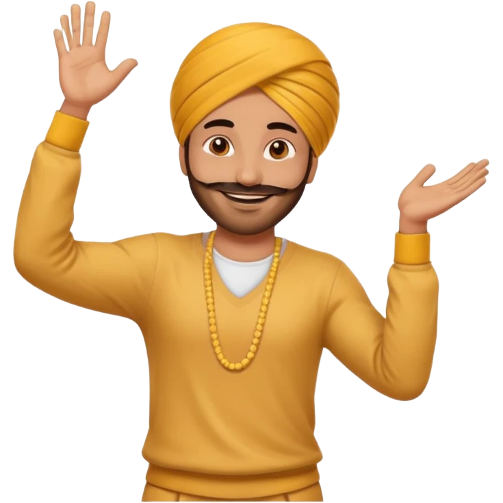 Male Punjabi is dancing on emoji emoji emoji