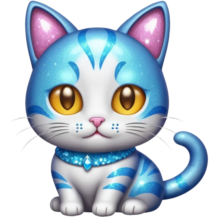 glittery cat emoji