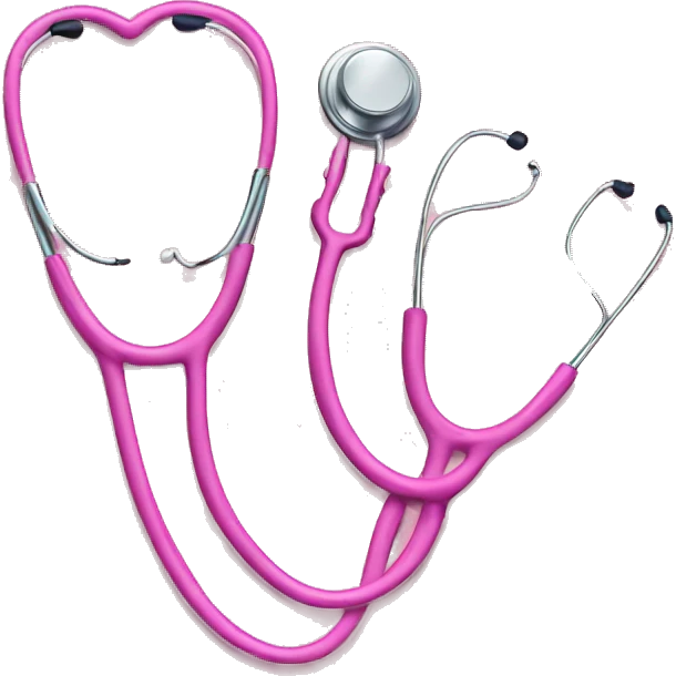 Pink stethoscope  emoji