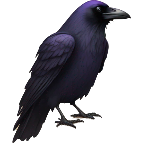 Raven on a book emoji