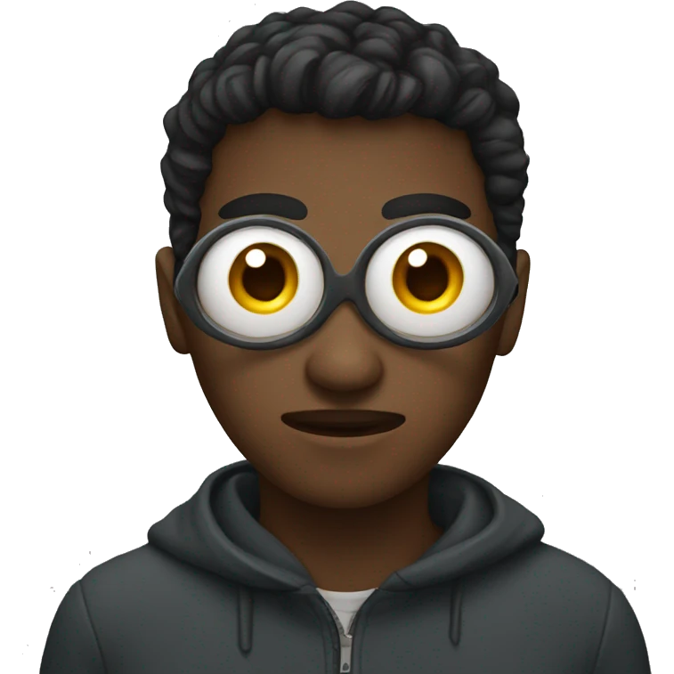 person, holding an eye emoji