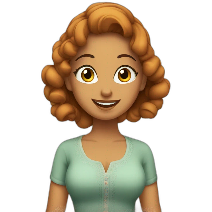 a Moroccan curvy do the housework emoji