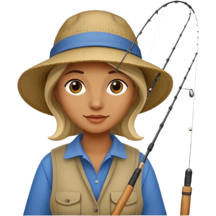 Fisher woman  emoji