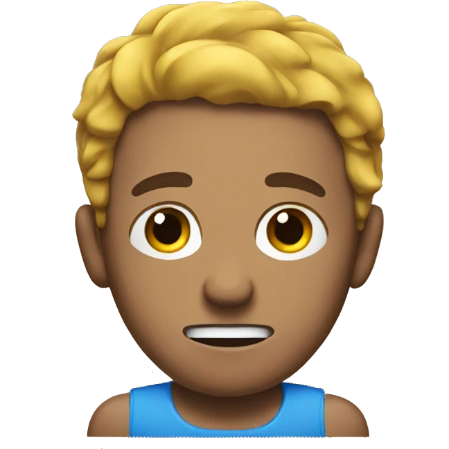 A man struggling to swim emoji
