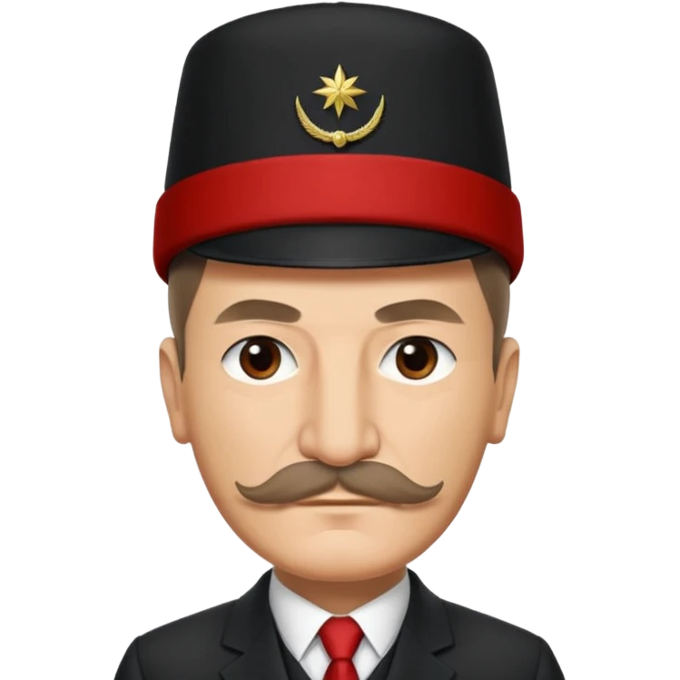 Atatürk kafasında şamkayla emoji