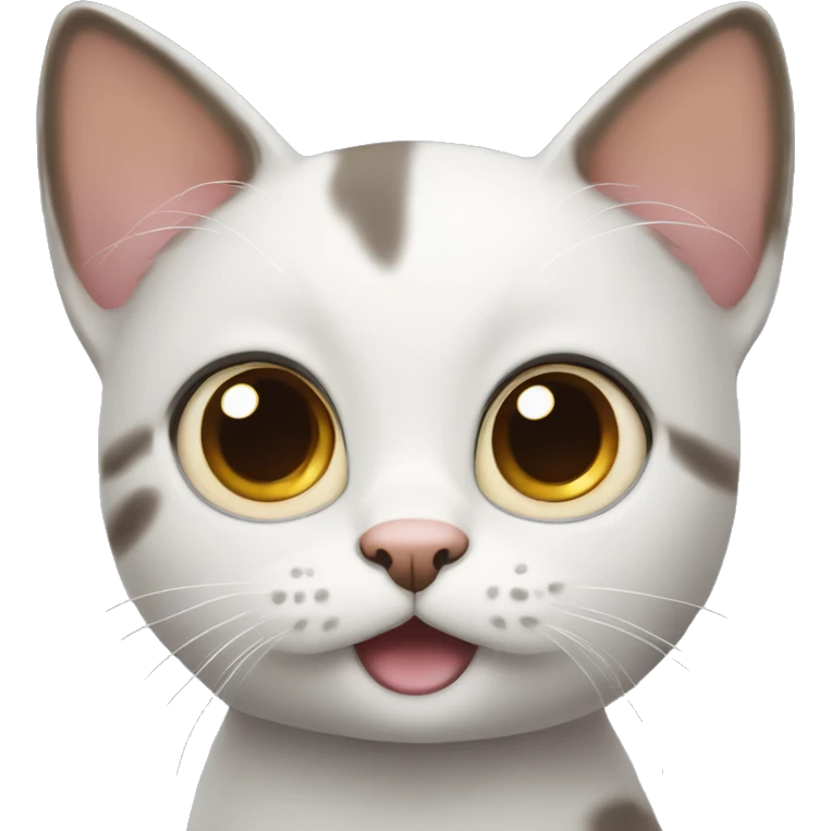 Cute Cat begging with big eyes emoji