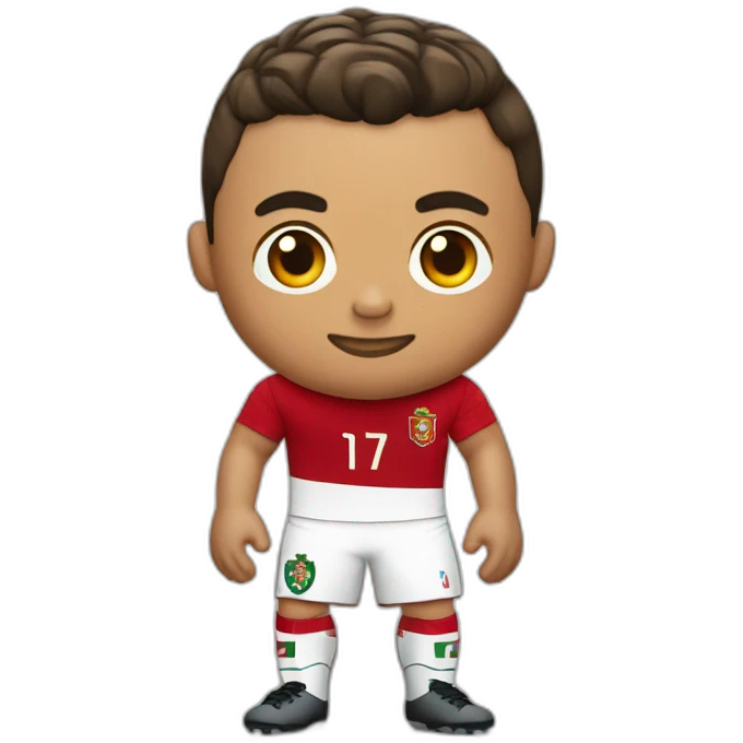 Cristiano ronaldo avec le maillot du portugal emoji
