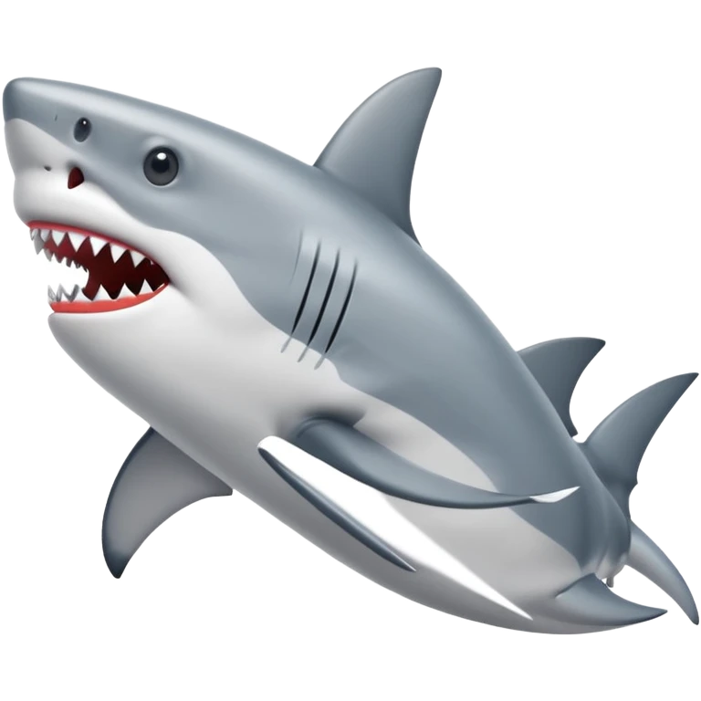 a shark wearing sneakers emoji