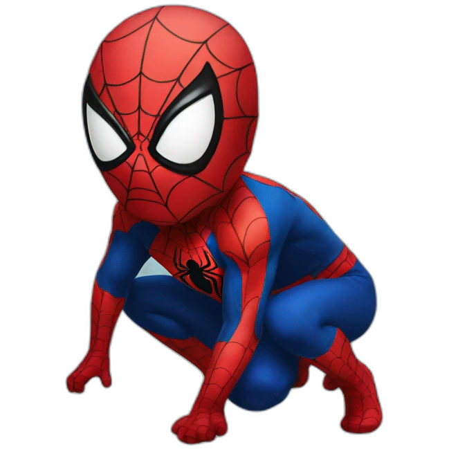 Spiderman Kawaii emoji