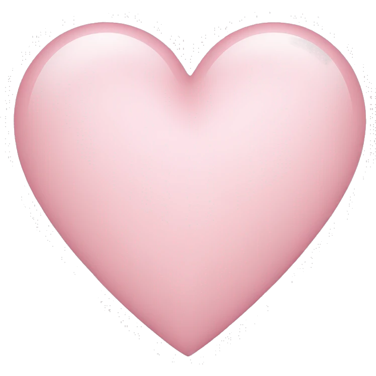light pink heart emoji