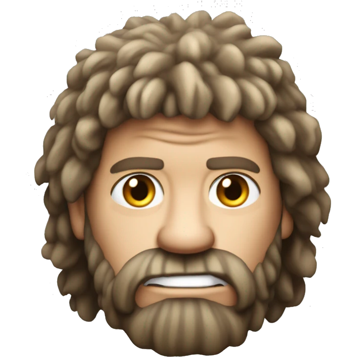 Ron Pearlman as a caveman looking for fire emoji