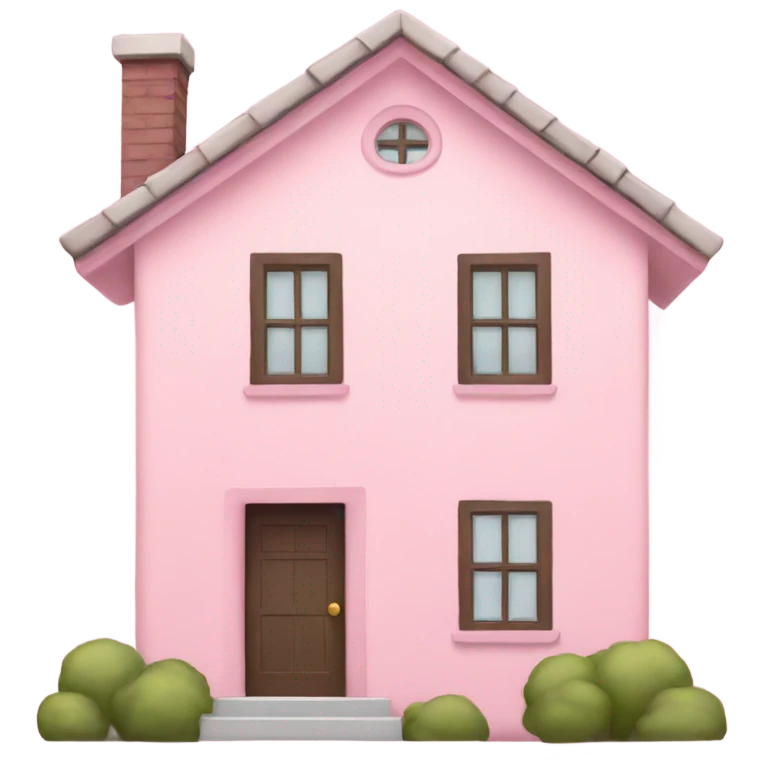 Light pink house emoji