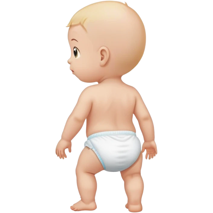 Baby walking away emoji