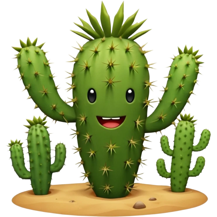 Dancing cactus emoji