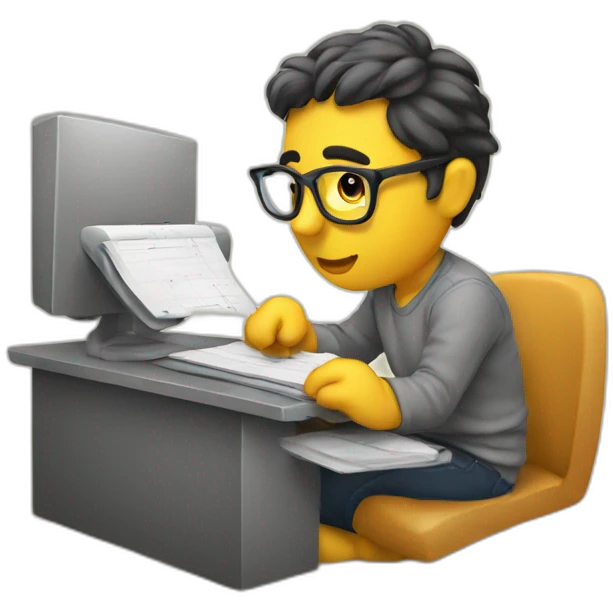 EDITOR WORKING ON AN EDIT emoji