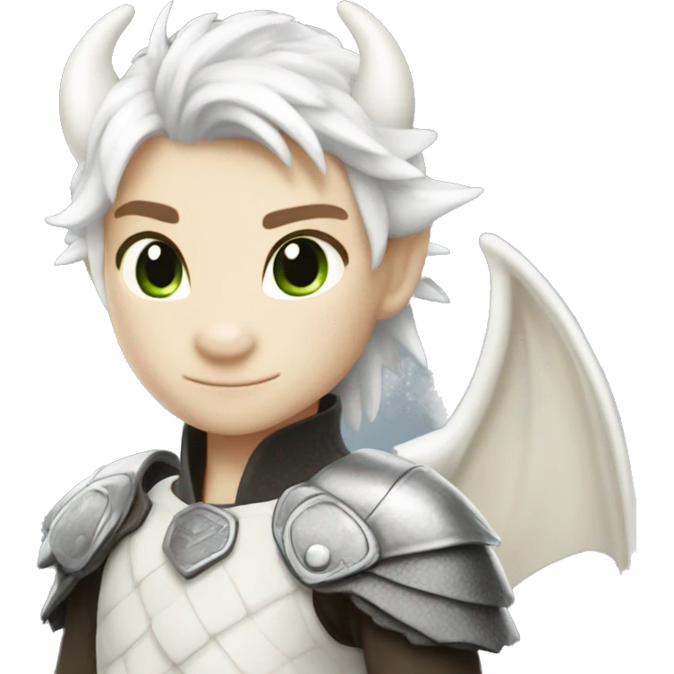 Toothless dragon light fury white emoji