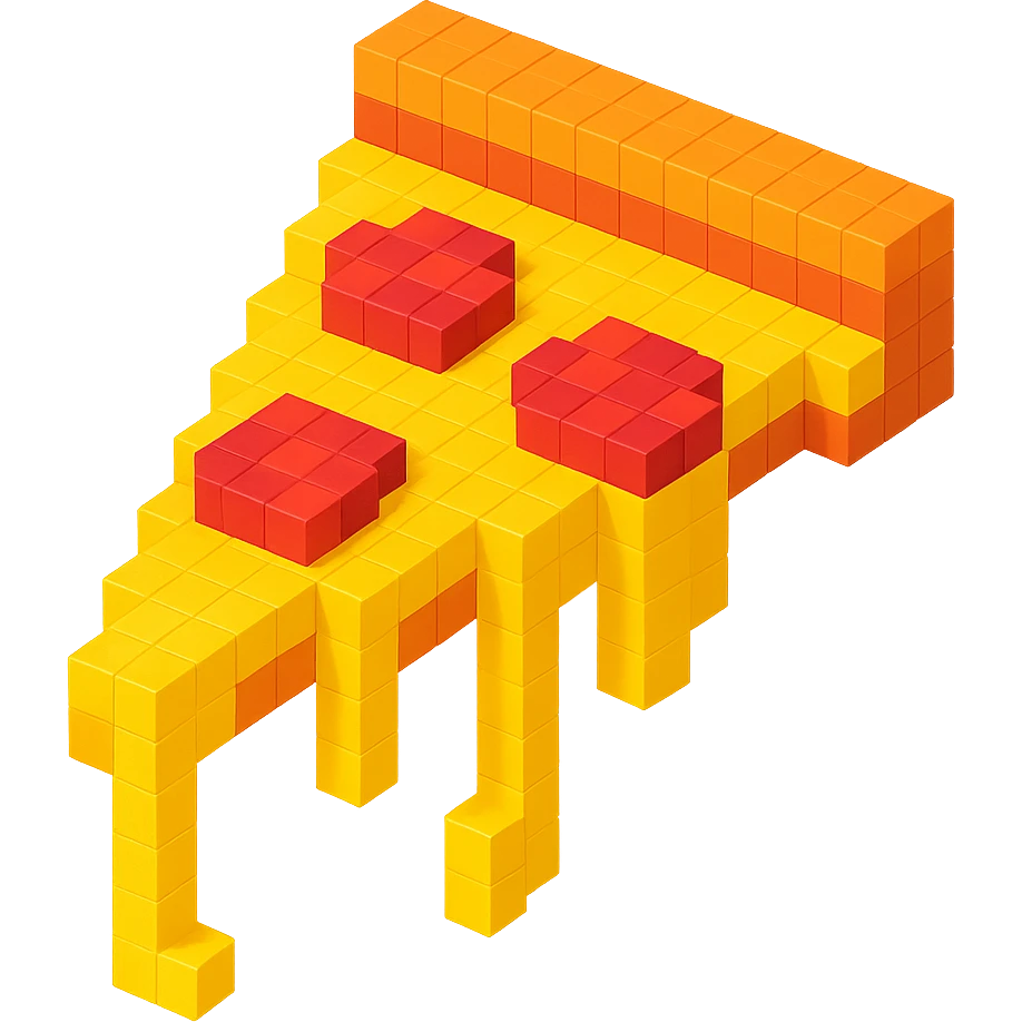 pizza with cheese pull effect emoji