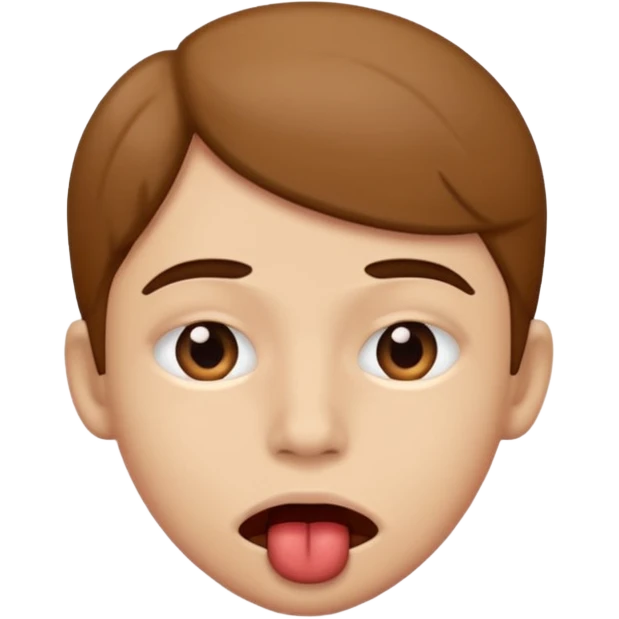 Biting lip emoji