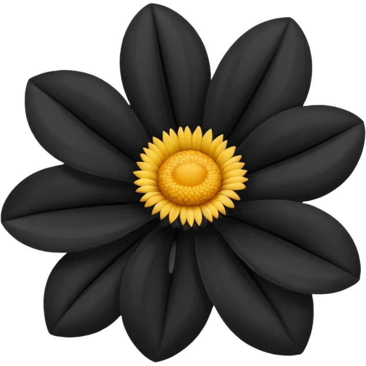 Black flower emoji emoji