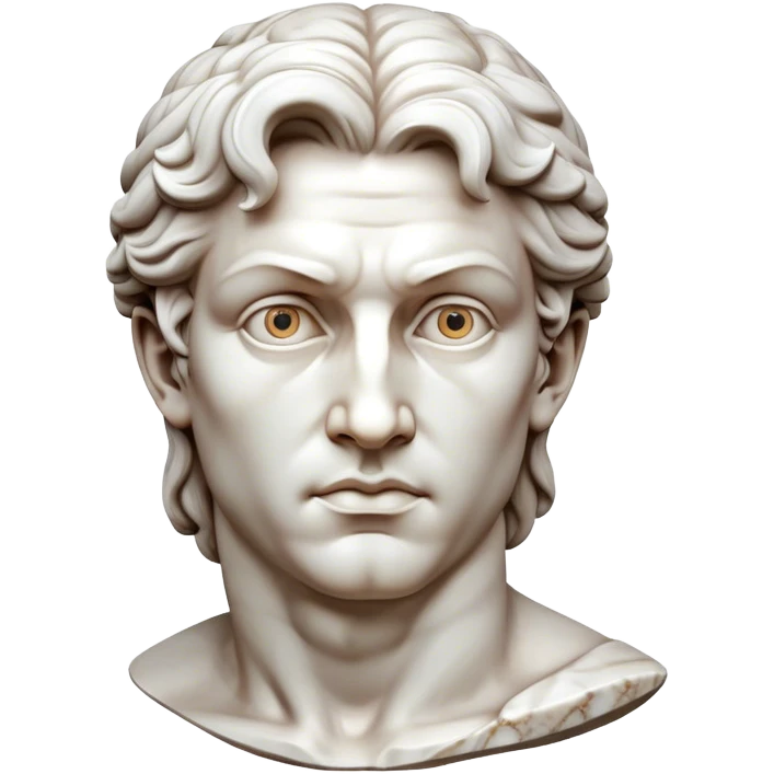 Cinematic Realistic Michelangelo's David Sculpture Emoji, depicted as a masterful Renaissance statue with idealized proportions and a serene noble expression, rendered with lifelike marble textures and soft classical lighting that captures its timeless beauty. emoji