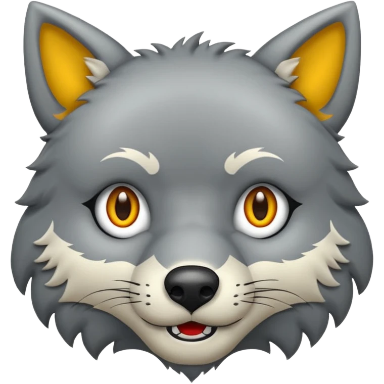 Tráeme una imagen de un lobo enojado emoji